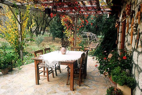 meals on terrace